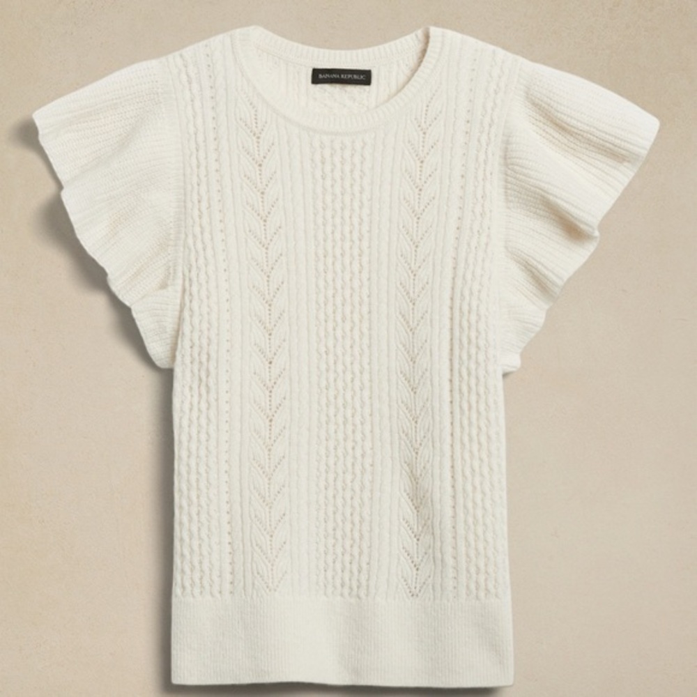 Banana Republic JUNIE WOOL SWEATER TOP,   NWT, size L